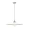 Z-Lite Paloma Pendant, 1-Light, 24 In.W x 6.75 In.H, Brushed Nickel/Gloss Opal 820P24-BN - alternate 3